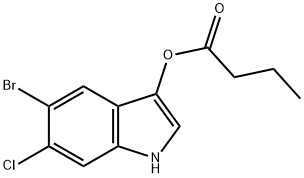 5-BROMO-6-CHLORO-3-INDOXYL BUTYRATE Struktur