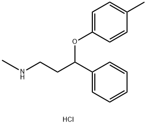 Atomoxetine Related Compound C (10 mg) (N-methyl-3-phenyl-3-(p-tolyloxy)propan-1-amine hydrochloride) Struktur