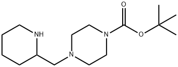 4-[(PIPERIDIN-2-YL)METHYL]PIPERAZINE-1-CARBOXYLIC ACID TERT-BUTYL ESTER Struktur