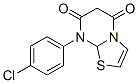 8-(4-chlorophenyl)thiazolo(3,2-a)pyrimidine-5,7-dione Struktur