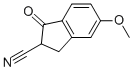 2,3-DIHYDRO-5-METHOXY-1-OXO-1H-INDENE-2-CARBONITRILE Struktur