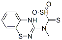 methyl-4H-1,2,4-benzothiadiazin-3-yl-carbamodithioate-S,S-dioxide Struktur