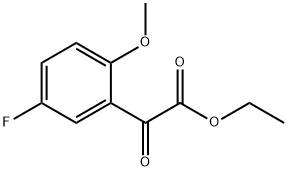 ETHYL 5-FLUORO-2-METHOXYBENZOYLFORMATE Struktur