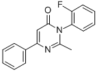 4(3H)-Pyrimidinone, 3-(2-fluorophenyl)-2-methyl-6-phenyl- Struktur