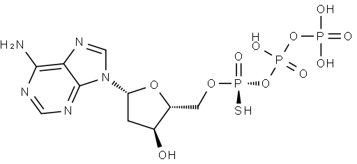 2'-DEOXYADENOSINE-5'-O-(1-THIOTRIPHOSPHATE), RP-ISOMER SODIUM SALT Struktur