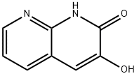 3-hydroxy-1,2-dihydro-1,8-naphthyridin-2-one Struktur