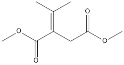 Dimethyl isopropylidenesuccinate, tech. Struktur