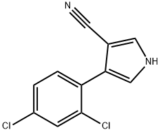 4-(2,4-Dichlorophenyl)-1H-pyrrole-3-carbonitrile Struktur