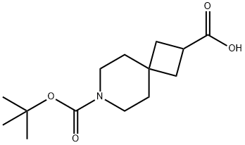 7-Azaspiro[3.5]nonane-2,7-dicarboxylic acid, 7-(1,1-dimethylethyl) ester Struktur