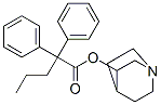 1-azabicyclo[2.2.2]oct-8-yl 2,2-diphenylpentanoate Struktur