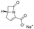 (5R)-7-Oxo-1-azabicyclo[3.2.0]hept-2-ene-2-carboxylic acid sodium salt Struktur