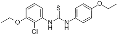 Thiourea, N-(2-chloro-3-ethoxyphenyl)-N'-(4-ethoxyphenyl)- Struktur