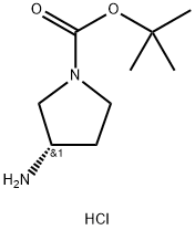 (S)-1-BOC-3-AMINO-PYRROLIDINE HCL Struktur