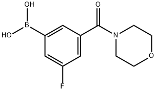 3-FLUORO-5-(MORPHOLIN-4-YLCARBONYL)BENZENEBORONIC ACID price.