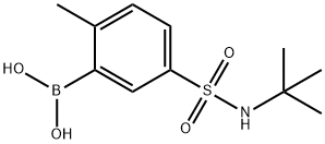 5-(N-TERT-BUTYLSULFAMOYL)-2-METHYLPHENYLBORONIC ACID Struktur