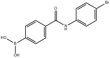 4-(4-BROMOPHENYLCARBAMOYL)PHENYLBORONIC ACID Struktur