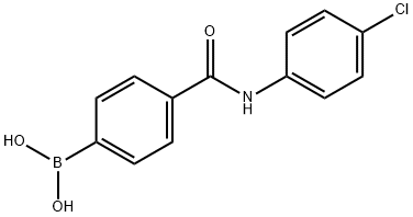 4-(4-CHLOROPHENYLCARBAMOYL)PHENYLBORONIC ACID Struktur