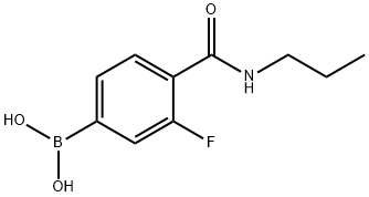 3-Fluoro-4-(propylcarbamoyl)benzeneboronic acid Struktur