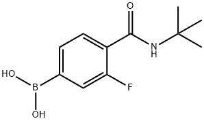 4-(TERT-BUTYLCARBAMOYL)-3-FLUOROBENZENEBORONIC ACID 98 Struktur