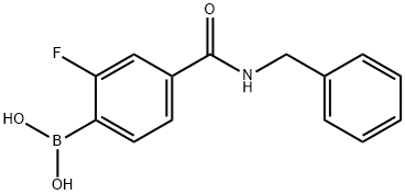 4-BenzylcarbaMoyl-2-fluorobenzeneboronic acid, 97% Struktur