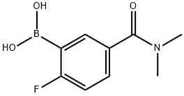 5-(DIMETHYLCARBAMOYL)-2-FLUOROBENZENEBORONIC ACID Struktur