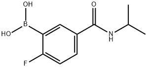 2-FLUORO-5-(ISOPROPYLCARBAMOYL)BENZENEBORONIC ACID Struktur