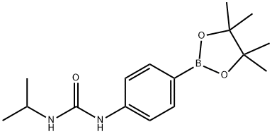 4-[(ISOPROPYLCARBAMOYL)AMINO]BENZENEBORONIC ACID, PINACOL ESTER 98%4-(3-ISOPROPYLUREIDO)BENZENEBORONIC ACID, PINACOL ESTER Struktur