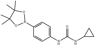 1-CYCLOPROPYL-3-[4-(4,4,5,5-TETRAMETHYL-1,3,2-DIOXABOROLAN-2-YL)PHENYL]UREA Struktur