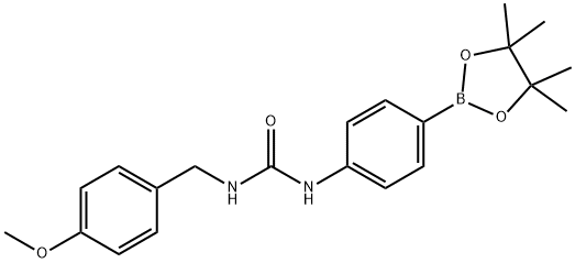 1-(4-METHOXYBENZYL)-3-(4-(4,4,5,5-TETRAMETHYL-1,3,2-DIOXABOROLAN-2-YL)PHENYL)UREA price.