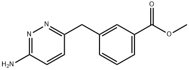 Benzoic acid, 3-[(6-amino-3-pyridazinyl)methyl]-, methyl ester Struktur