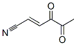 2-Hexenenitrile, 4,5-dioxo-, (E)- (9CI) Struktur