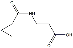 3-(cyclopropanecarboxamido)propanoic acid Struktur