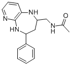 2-Acetaminomethylene-4-phenyl-1H-tetrahydro-6-azabenzo-1,5-diazepine Struktur