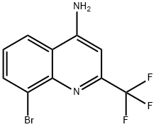 8-BroMo-2-(trifluoroMethyl)quinolin-4-aMine Struktur