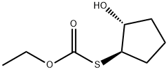 Carbonothioic acid, O-ethyl S-(2-hydroxycyclopentyl) ester, trans- (9CI) Struktur