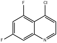 4-Chloro-5,7-difluoroquinoline Struktur