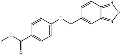 Methyl 4-(benzo[c][1,2,5]thiadiazol-5-ylMethoxy)benzoate Struktur