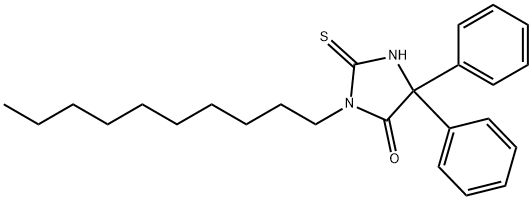 3-DECYL-5,5'-DIPHENYL-2-THIOXO-4-IMIDAZOLIDINONE Struktur