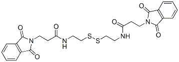 N,N'-(dithiodi-2,1-ethanediyl)bis[1,3-dihydro-1,3-dioxo-2H-isoindole-2-propionamide]  Struktur