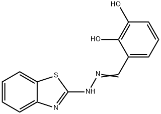 2,3-Dihydroxybenzaldehyde 2-benzothiazolyl hydrazone Struktur