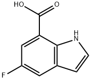 5-fluoro-1H-indole-7-carboxylic acid Struktur