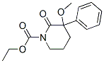 1-(ethoxycarbonyl)-3-methoxy-3-phenyl-2-piperidinone Struktur