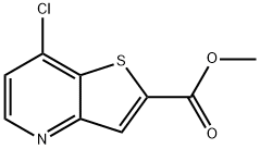 methyl 7-chlorothieno[3,2-b]pyridine-2-carboxylate Struktur