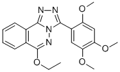 1,2,4-Triazolo(3,4-a)phthalazine, 6-ethoxy-3-(2,4,5-trimethoxyphenyl)- Struktur