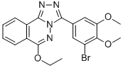 1,2,4-Triazolo(3,4-a)phthalazine, 3-((3-bromo-4,5-dimethoxy)phenyl)-6- ethoxy- Struktur