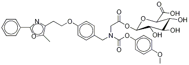 Muraglitazar Acyl--D-glucuronide Struktur