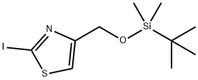 4-[[(tert-ButyldiMethylsilyl)oxy]Methyl]-2-iodo-1,3-thiazole Struktur