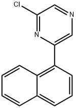 2-CHLORO-6-(1-NAPHTHALENYL) PYRAZINE Struktur