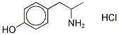 (±)-4-Hydroxyamphetamine hydrochloride (HMA) Struktur