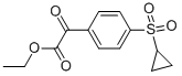 ETHYL (4-CYCLOPROPYLSULFONYLPHENYL)OXOACETATE Struktur